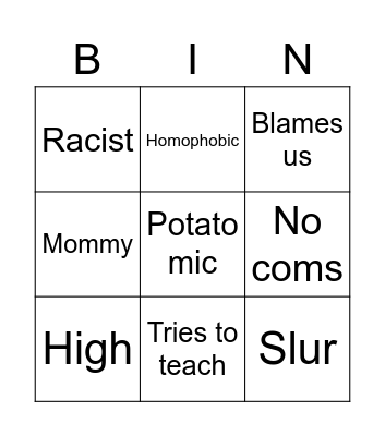 Blueberry bingo Card