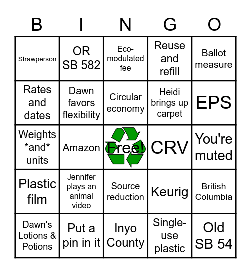 Senate Bill 54 (Allen) - 2022 Bingo Card