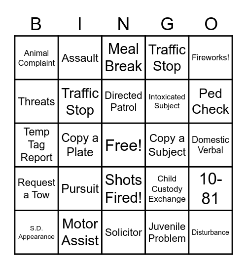 4th of July Bingo! Bingo Card