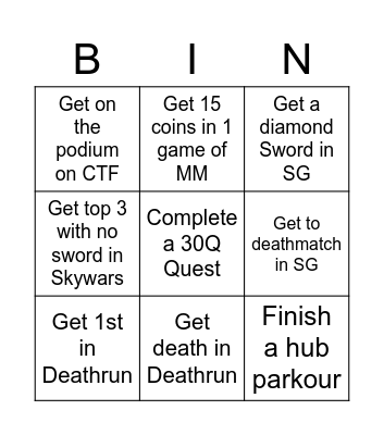 Hive Lockout Bingo Card