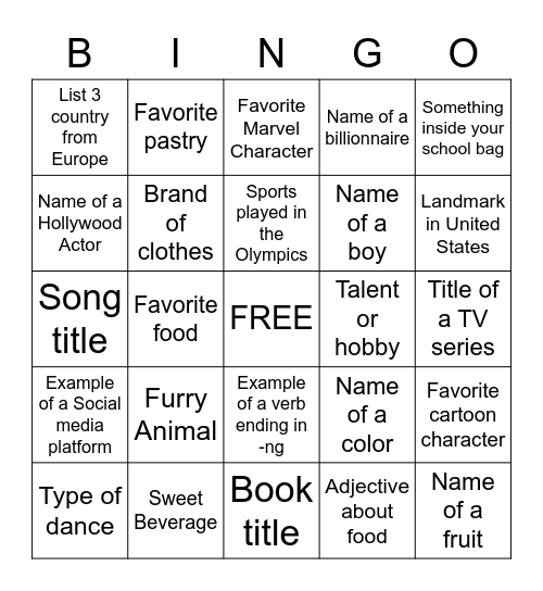 esl-bingo-card