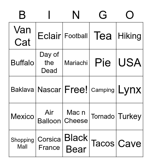 Bingo Card