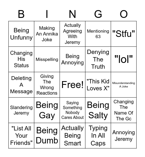Uday Bingo Card Bingo Card