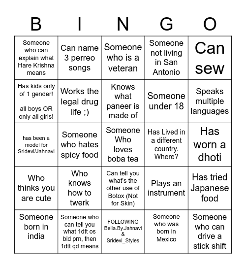 Makeup graduation Bingo Card