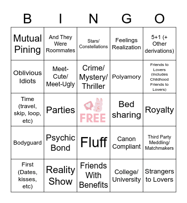SOOBFEST Bingo Card