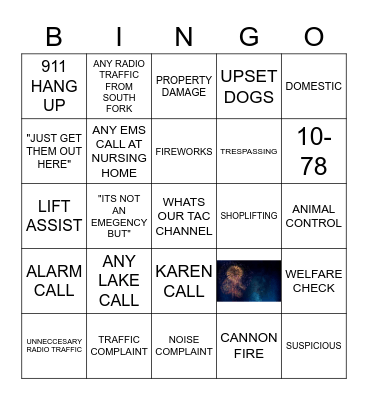 JULY 4TH DISPATCH BINGO Card