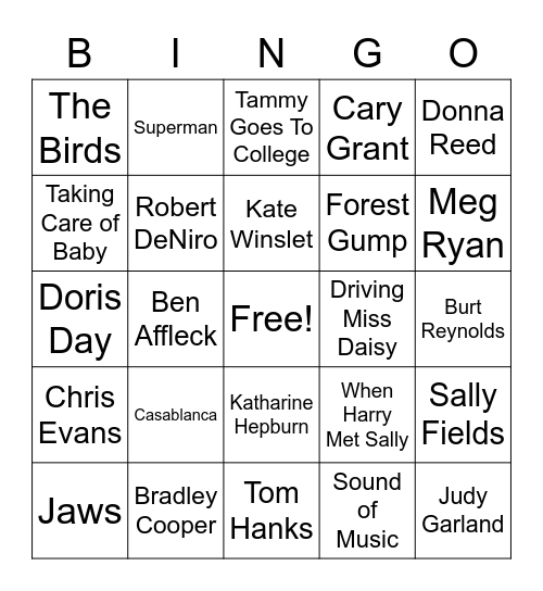 B O S Bingo Card