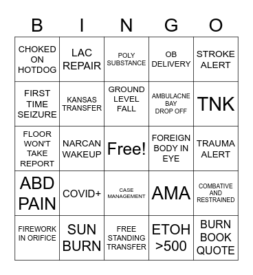 'MERICA Bingo Card