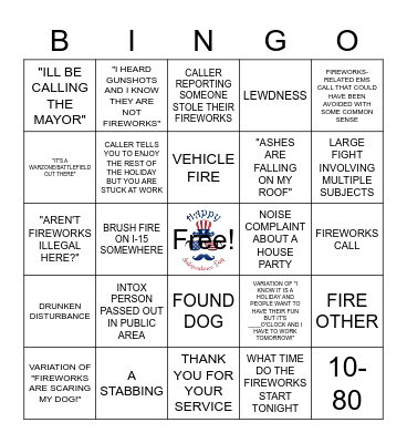 4TH OF JULY DISPATCH Bingo Card