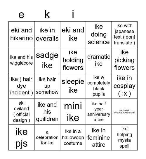 Bingo Card
