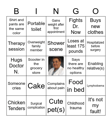 My 600-lb Life BINGO Card