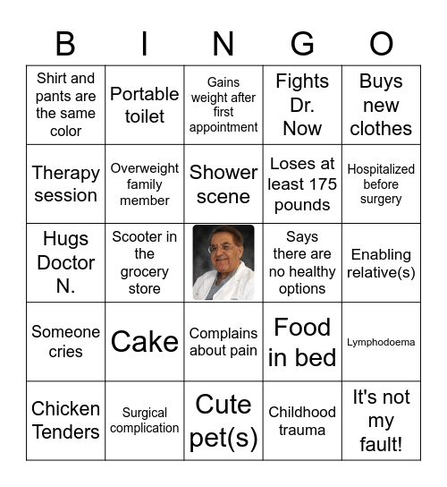 My 600-lb Life BINGO Card