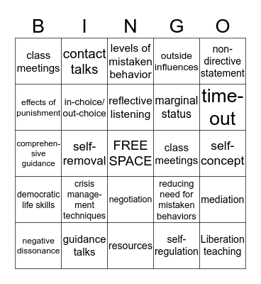 GARTRELL - BINGO Card