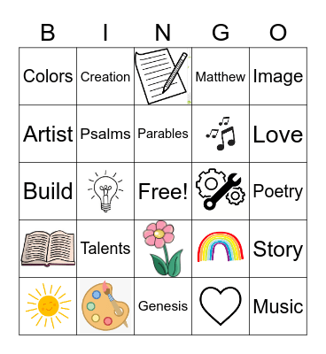 Created To Create Bingo Card