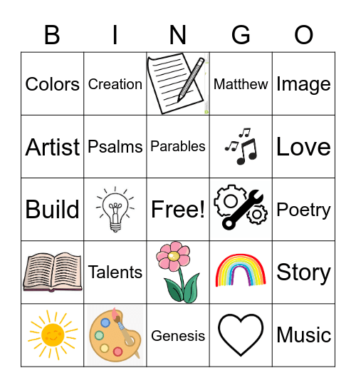 Created To Create Bingo Card