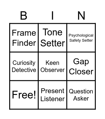 Simulation Facilitator Bingo Card