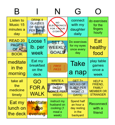 Tonya Bingo Card