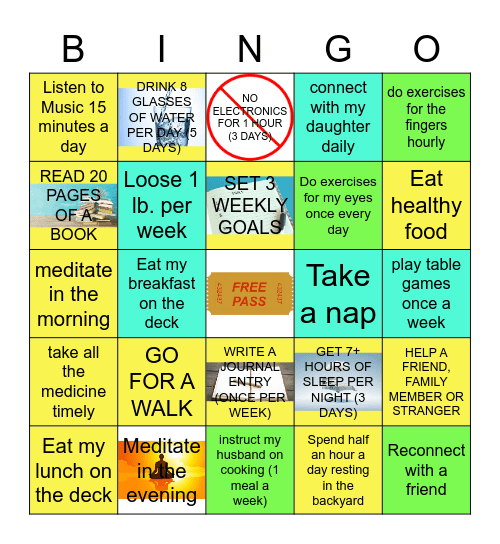 Tonya Bingo Card