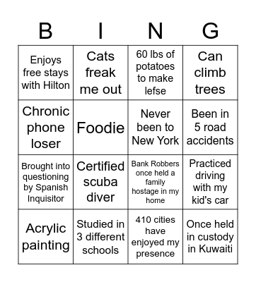 Tacobingo Card