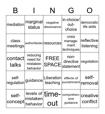 Gartrell BINGO Card