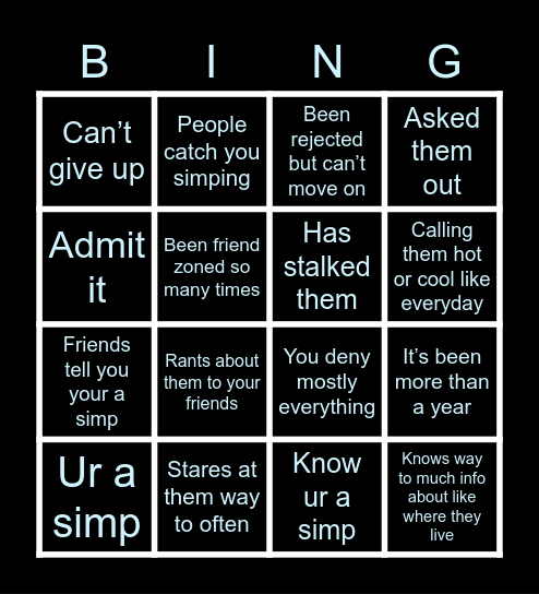 You have a problem at this point Bingo Card