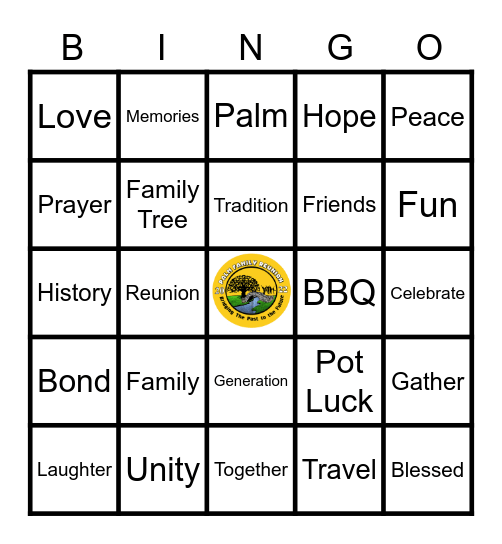 Palm Family Reunion Bingo Card