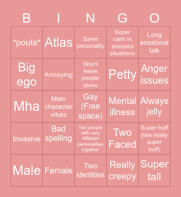 Kaitlyn bingo Card