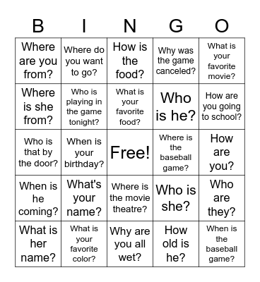 Bingo Card