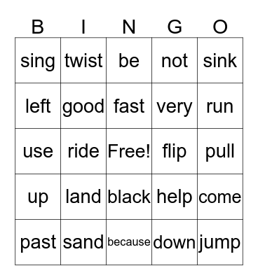 Ist Grade 2015 end of Unit 1 Bingo Card