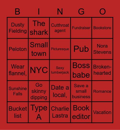Book lovers Bingo Card