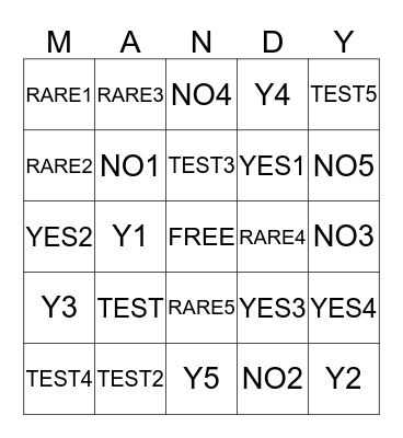 HFM Volunteer Mandatory Education - 2015 Bingo Card
