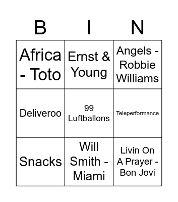 Copenhagen Summer Party 2022! Bingo Card