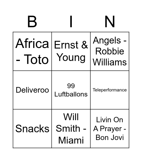 Copenhagen Summer Party 2022! Bingo Card