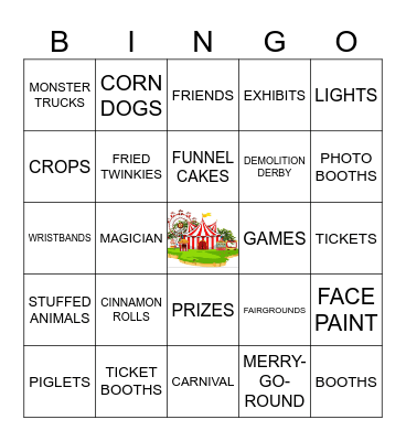 SUMMER FAIR BINGO Card