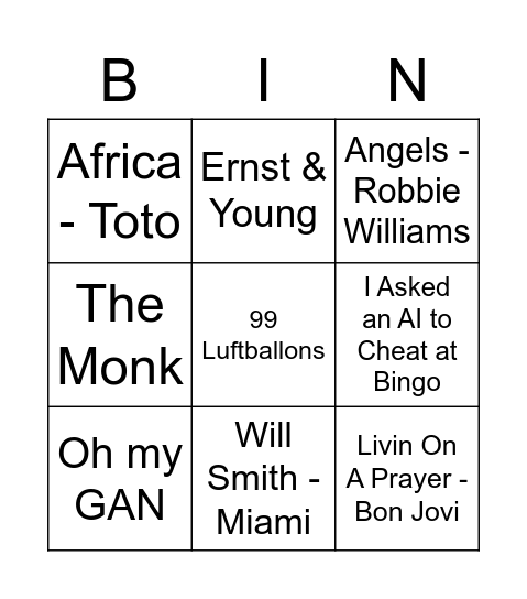 Copenhagen Summer Party 2022 Bingo Card