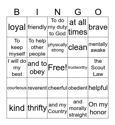 Bingo Card