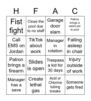 "Why Do I Even Work Here?" Bingo Card