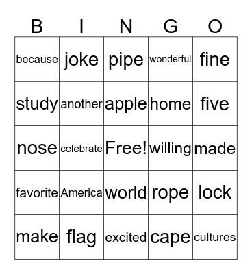 Grade 2 End of Unit 1      2015 Bingo Card