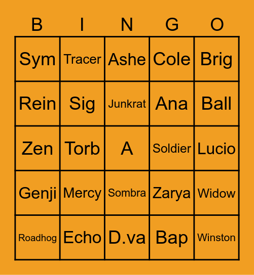 DP's OW Bingo Bing Bong Bonanza Unboxing Bingo Card