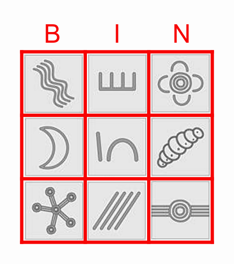 aboriginal-art-symbols-bingo-card