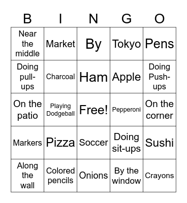 C4 Plus Lesson 14 Bingo Card