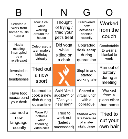 Axl Bingo Card