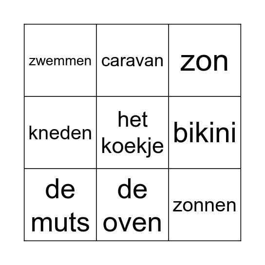 BAKKER bingo Card