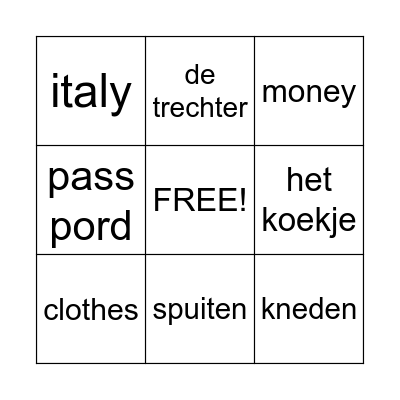 -BINGO Card