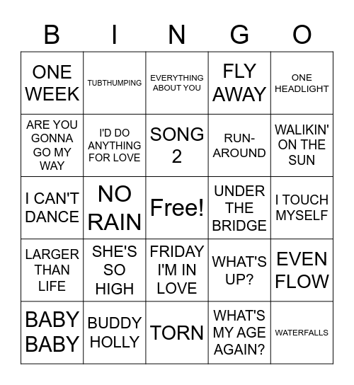 90s Hits Bingo Card 90s-hits-bingo-card