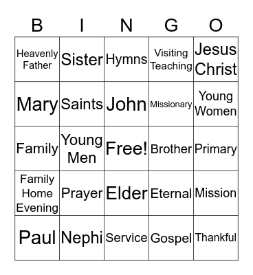 Conference Bingo Card