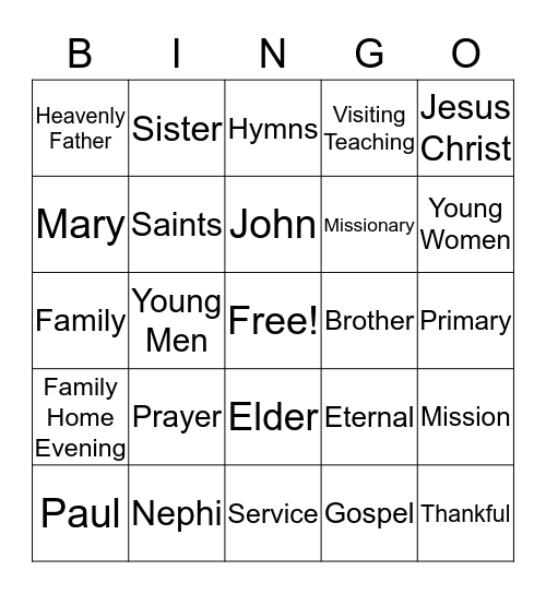 Conference Bingo Card