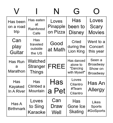 Employee Onboarding Bingo Card