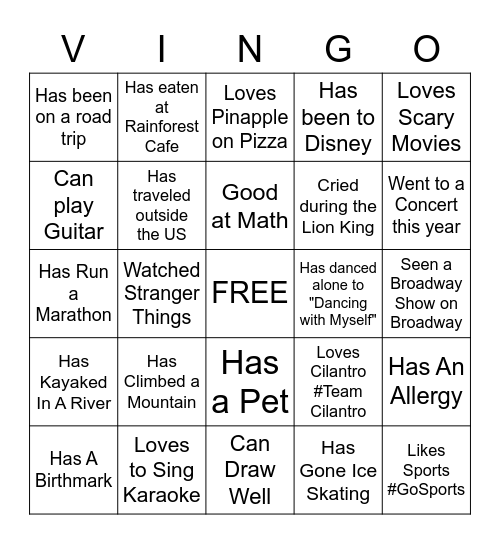 Employee Onboarding Bingo Card