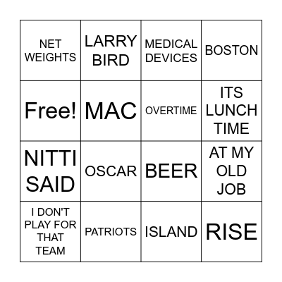 WHAT WILL LORENZO SAY?!? Bingo Card